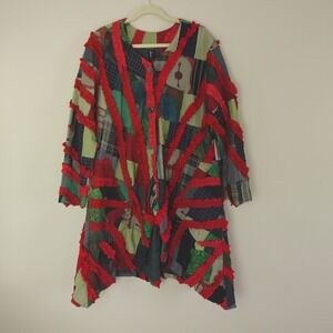 NWT M Square‎ Jacket Patchwork Duster As We Like It